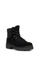 Geox Women's Black Nevegal Abx Suede Leather Boots | Derimod Geox Women's Black Nevegal Abx Suede Leather Boots | Derimod