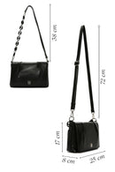 Woman Black Chain-Strap Crossbody Bag | Derimod Woman Black Chain-Strap Crossbody Bag | Derimod