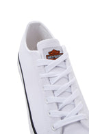 Harley Davidson Erkek Beyaz Ontario Sneaker | Derimod Harley Davidson Erkek Beyaz Ontario Sneaker | Derimod