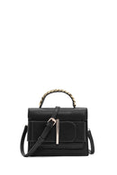 Kadın Siyah Uzun Askılı Kol Çantası | Derimod Kadın Siyah Uzun Askılı Kol Çantası | Derimod