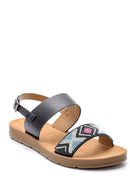 Women's Embroidered Sandals | Derimod Women's Embroidered Sandals | Derimod