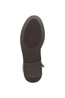 Geox Women's Brown Serilda Zippered Leather Boots | Derimod Geox Women's Brown Serilda Zippered Leather Boots | Derimod