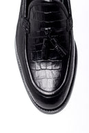 Erkek Kroko Desenli Deri Ayakkabı | Derimod Erkek Kroko Desenli Deri Ayakkabı | Derimod