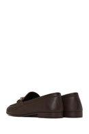 Kadın Kahverengi Toka Detaylı Deri Maskülen Loafer | Derimod Kadın Kahverengi Toka Detaylı Deri Maskülen Loafer | Derimod