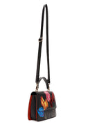 Women's Black Long Strap Printed Shoulder Bag | Derimod Women's Black Long Strap Printed Shoulder Bag | Derimod