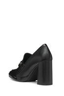 Geox Kadın Siyah D Teulada Topuklu Deri Loafer | Derimod Geox Kadın Siyah D Teulada Topuklu Deri Loafer | Derimod