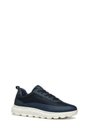 Geox Men's Navy Blue U Spherica A - Mesh + Nbk Synth Laced Fabric Sneakers | Derimod Geox Men's Navy Blue U Spherica A - Mesh + Nbk Synth Laced Fabric Sneakers | Derimod