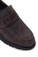 Erkek Gri Süet Deri Casual Loafer | Derimod Erkek Gri Süet Deri Casual Loafer | Derimod