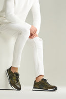 Kroko Desenli Erkek Deri Sneaker | Derimod Kroko Desenli Erkek Deri Sneaker | Derimod