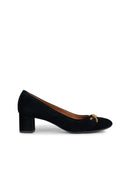 Geox Women's Black Pheby 50 A Suede Leather Stiletto | Derimod Geox Women's Black Pheby 50 A Suede Leather Stiletto | Derimod