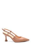 Women's Casual Heeled Leather Shoes | Derimod Women's Casual Heeled Leather Shoes | Derimod