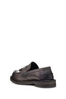Geox Women's Brown Serilda Leather Masculine Loafer | Derimod Geox Women's Brown Serilda Leather Masculine Loafer | Derimod