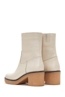 Women's Leather Zippered Heeled Boots | Derimod Women's Leather Zippered Heeled Boots | Derimod