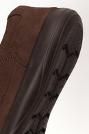 Male Brown Lace-Up Nubuck Leather Casual Shoes | Derimod Male Brown Lace-Up Nubuck Leather Casual Shoes | Derimod