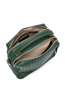 Women's Green Printed Long Shoulder Bag | Derimod Women's Green Printed Long Shoulder Bag | Derimod