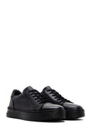 Men's Black Leather Sneaker | Derimod Men's Black Leather Sneaker | Derimod