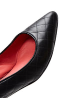 Women's Leather Gritti For Derimod Quilted Heeled Shoes | Derimod Women's Leather Gritti For Derimod Quilted Heeled Shoes | Derimod