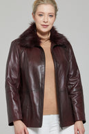 Samantha Kadın Deri Ceket | Derimod Samantha Kadın Deri Ceket | Derimod