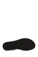 Kadın Siyah Bilekten Bantlı Comfort Sandalet | Derimod Kadın Siyah Bilekten Bantlı Comfort Sandalet | Derimod