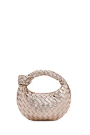 Women's Gold Knitted Shoulder Bag | Derimod Women's Gold Knitted Shoulder Bag | Derimod