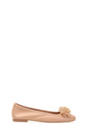 Boncuk Detaylı Kadın Deri Babet | Derimod Boncuk Detaylı Kadın Deri Babet | Derimod