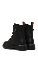 Harley Davidson Woman Black Camiel Zip Closure Leather Boots | Derimod Harley Davidson Woman Black Camiel Zip Closure Leather Boots | Derimod