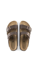 Birkenstock Men's Brown Birko-Flor Slippers | Derimod Birkenstock Men's Brown Birko-Flor Slippers | Derimod