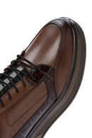 Erkek Kahverengi Bağcıklı Deri Casual Sneaker | Derimod Erkek Kahverengi Bağcıklı Deri Casual Sneaker | Derimod