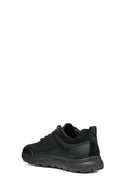 Geox Men's Black Spherica Lace-up Leather Sneaker | Derimod Geox Men's Black Spherica Lace-up Leather Sneaker | Derimod