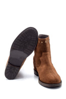 Women's Suede Stud Detailed Wedge Heel Boots | Derimod Women's Suede Stud Detailed Wedge Heel Boots | Derimod