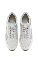 Geox Kadın Beyaz Spherica Bağcıklı Deri Sneaker | Derimod Geox Kadın Beyaz Spherica Bağcıklı Deri Sneaker | Derimod