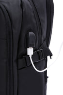 D-Pack Unisex Siyah Teknolojik Kumaş Sırt Çantası | Derimod D-Pack Unisex Siyah Teknolojik Kumaş Sırt Çantası | Derimod