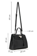 Women's Black Long Strap Shoulder Bag | Derimod Women's Black Long Strap Shoulder Bag | Derimod