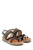 Women's Embroidered Sandals | Derimod Women's Embroidered Sandals | Derimod