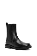 Women's Black Leather Chelsea Boots | Derimod Women's Black Leather Chelsea Boots | Derimod