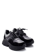 Women's Leather Suede Detail Sneaker | Derimod Women's Leather Suede Detail Sneaker | Derimod