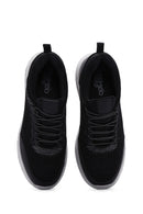 Derimod Zero Men's Black Lace-Up Thick Soled Fabric Sneaker | Derimod Derimod Zero Men's Black Lace-Up Thick Soled Fabric Sneaker | Derimod