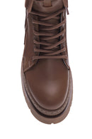 Women's Leather Thick Soled Boots | Derimod Women's Leather Thick Soled Boots | Derimod