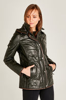 Sharon Kadın Deri Ceket | Derimod Sharon Kadın Deri Ceket | Derimod