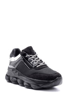 Kadın Yüksek Tabanlı Rugan Detaylı Sneaker | Derimod Kadın Yüksek Tabanlı Rugan Detaylı Sneaker | Derimod