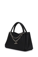 Woman Black Long-Strap Charm Shoulder Bag | Derimod Woman Black Long-Strap Charm Shoulder Bag | Derimod