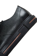 Men's Black Leather Thick Soled Sneaker | Derimod Men's Black Leather Thick Soled Sneaker | Derimod