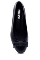 Women's Leather Bow Detailed Ballerinas | Derimod Women's Leather Bow Detailed Ballerinas | Derimod