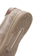 Men's Mink Lace-up Suede Leather Sneaker | Derimod Men's Mink Lace-up Suede Leather Sneaker | Derimod