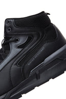 Men's Black High Top Sneaker | Derimod Men's Black High Top Sneaker | Derimod