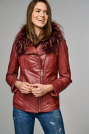 New Cortina Kadın Deri Ceket | Derimod New Cortina Kadın Deri Ceket | Derimod