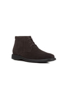 Geox Men's Brown Brayden Suede Leather Boots | Derimod Geox Men's Brown Brayden Suede Leather Boots | Derimod