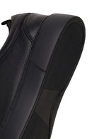 Male Black Lace-up Leather Sneaker | Derimod Male Black Lace-up Leather Sneaker | Derimod