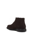 Geox Men's Brown Brayden Suede Leather Boots | Derimod Geox Men's Brown Brayden Suede Leather Boots | Derimod