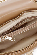 Kadın Bej Uzun Askılı Kapitone Desenli Omuz Çantası | Derimod Kadın Bej Uzun Askılı Kapitone Desenli Omuz Çantası | Derimod